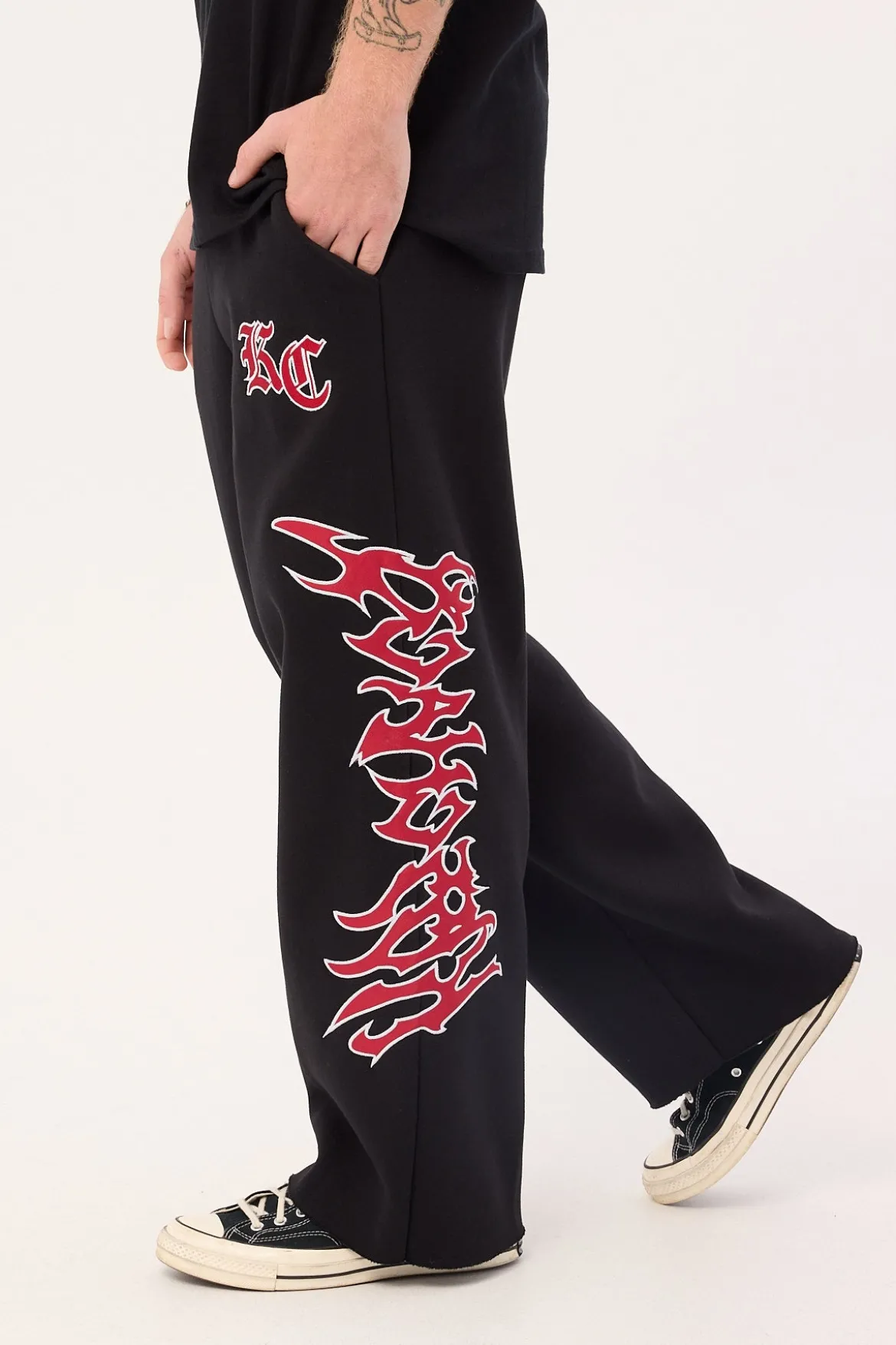 RAZOR BAGGY SWEATPANTS Jet Black