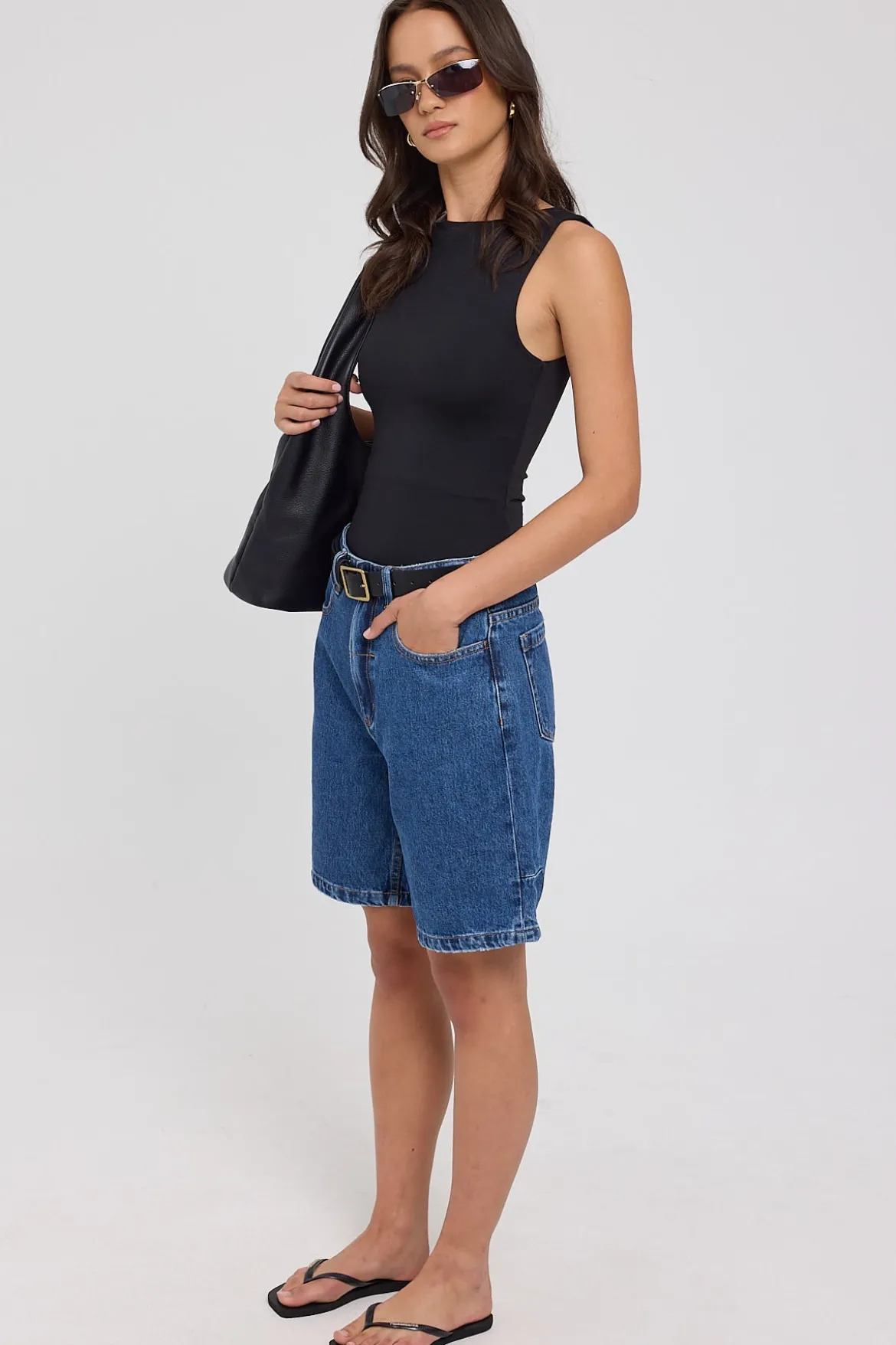 Reagan Evolution Slouch Embro Short Rinsed Blues