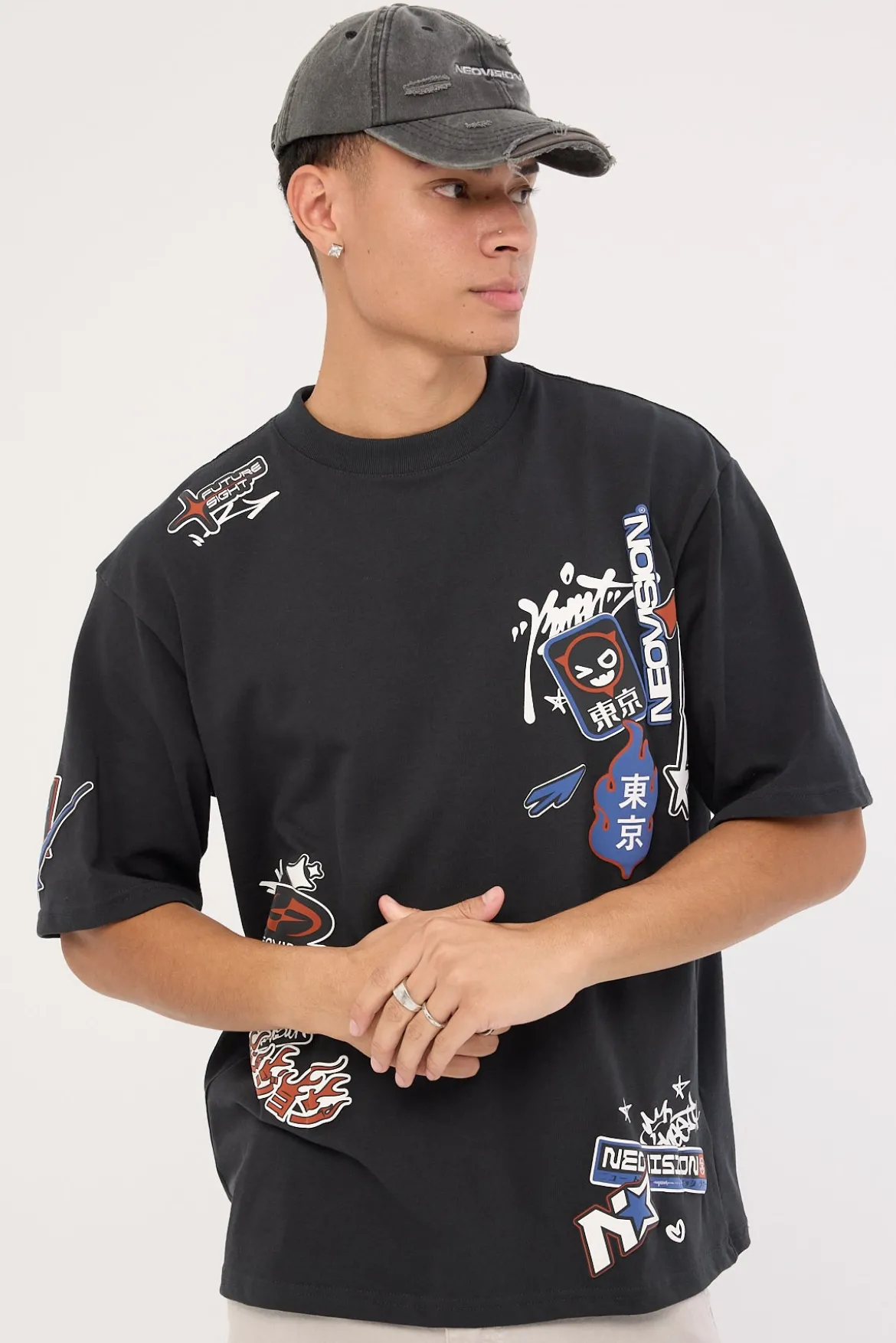Rebellion Street Super Heavy Tee Night Black
