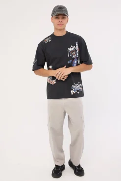 Rebellion Street Super Heavy Tee Night Black