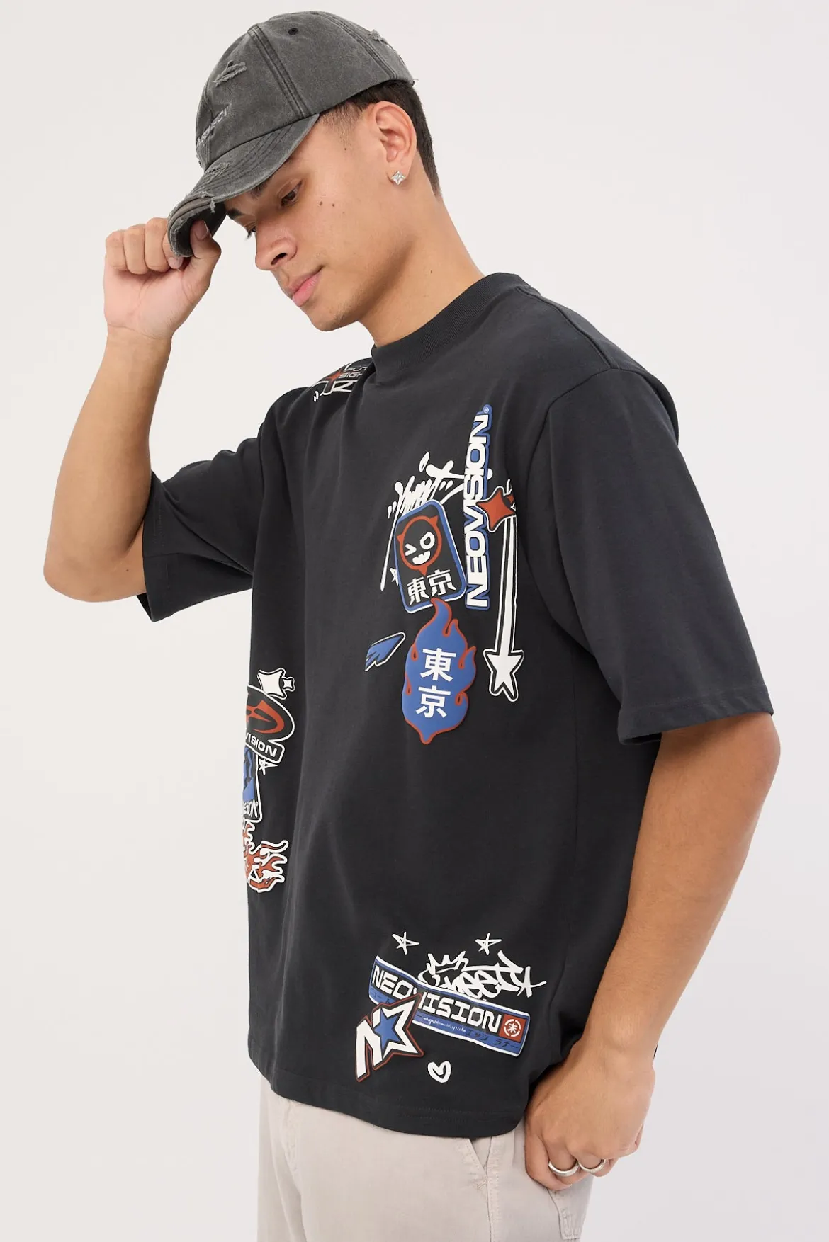 Rebellion Street Super Heavy Tee Night Black