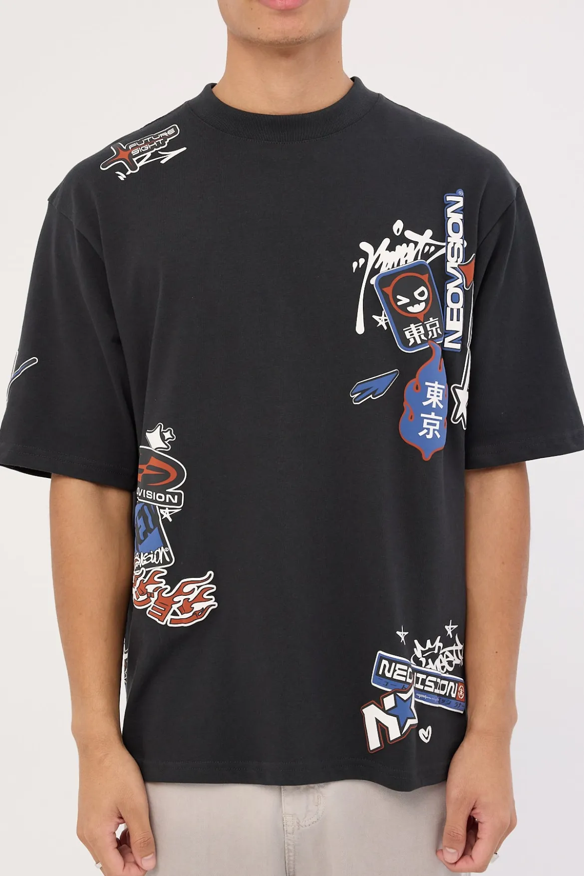 Rebellion Street Super Heavy Tee Night Black