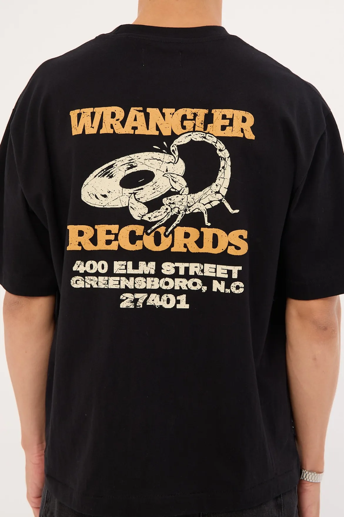 Records Boxcar Tee Black