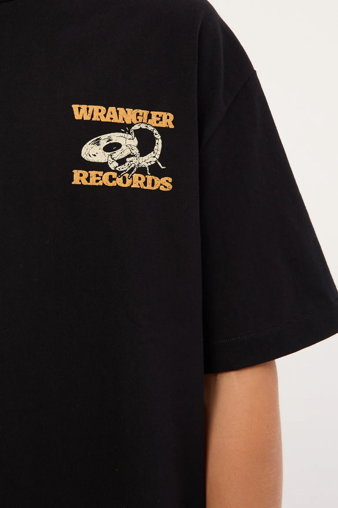 Records Boxcar Tee Black