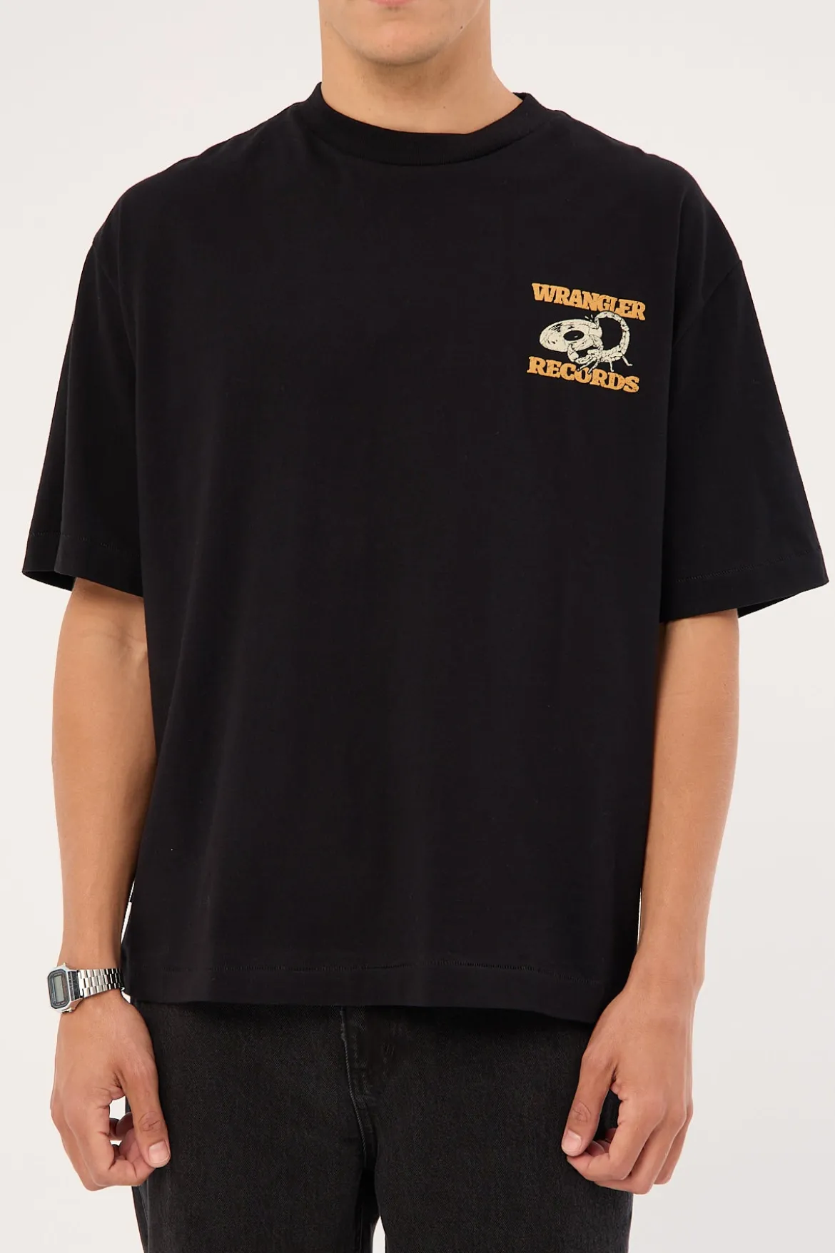 Records Boxcar Tee Black