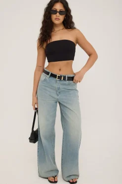 Recycled Strapless Bralette Black