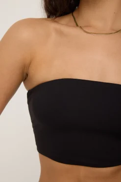 Recycled Strapless Bralette Black