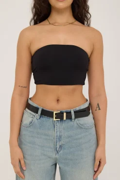 Recycled Strapless Bralette Black