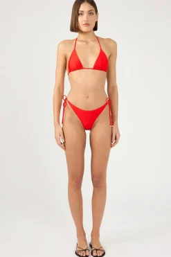 Red Roulette Bikini Bottom Red