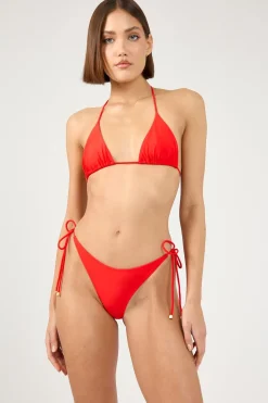 Red Roulette Bikini Bottom Red