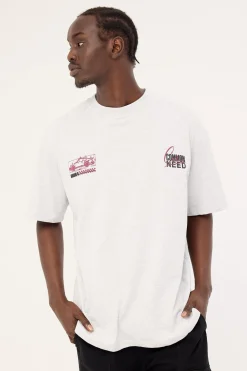 Redline Heavyweight Boxy Tee Snow Marle
