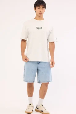 Reebok Classic Logo Tee Chalk Melange