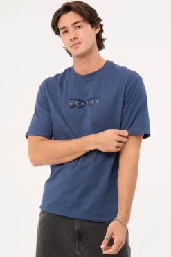 Reebok Embroided Tee Washed Navy