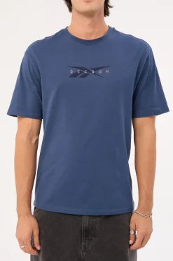 Reebok Embroided Tee Washed Navy