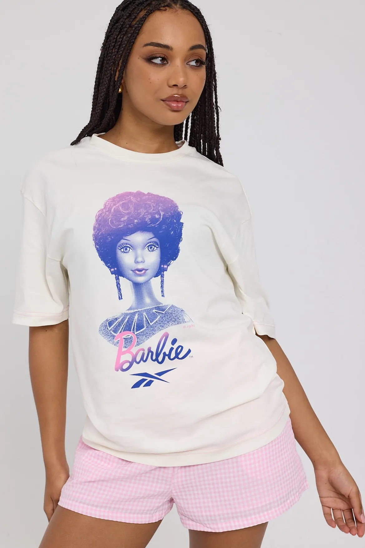 Reebok x Barbie Graphic Tee Chalk
