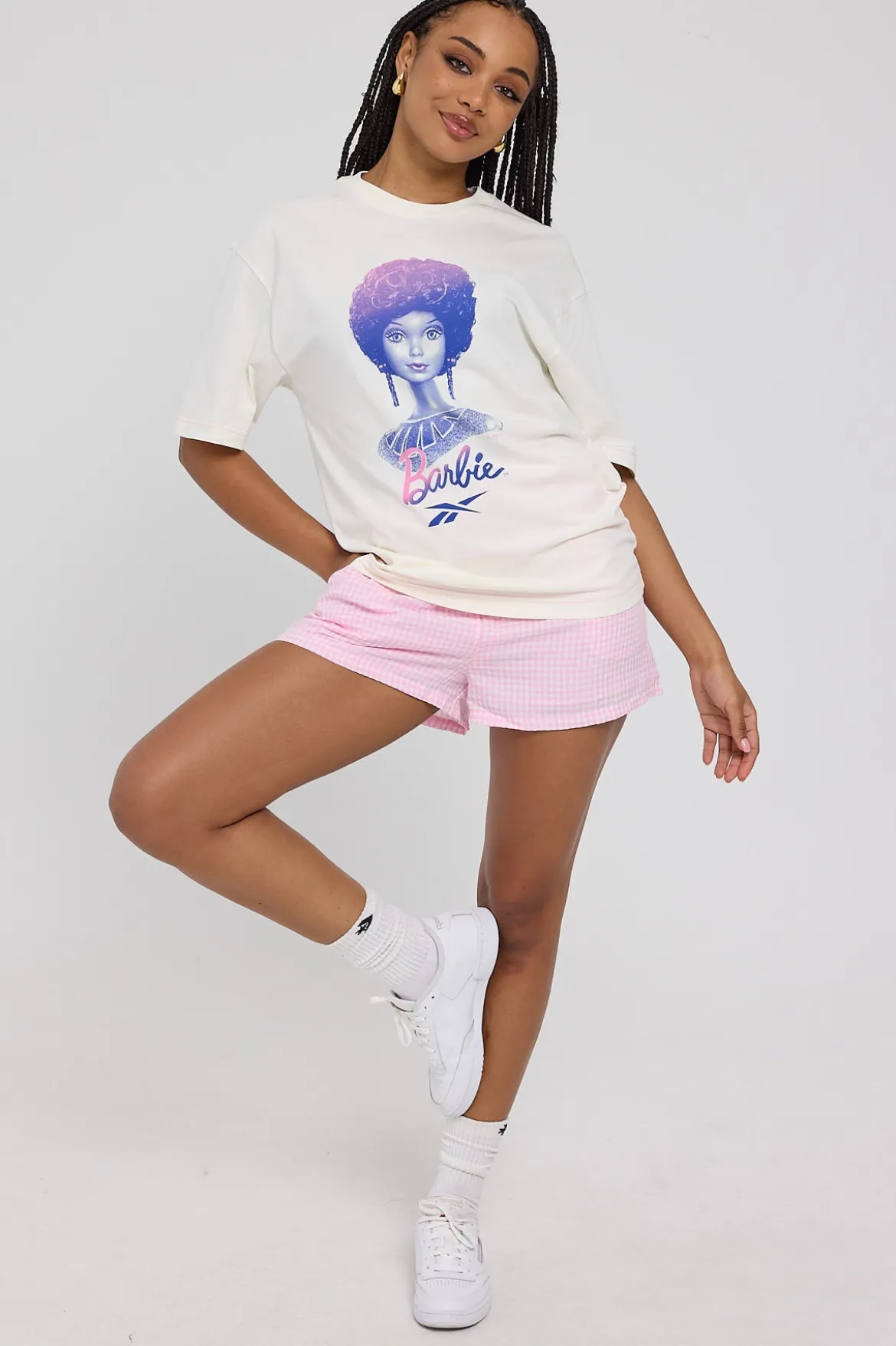Reebok x Barbie Graphic Tee Chalk