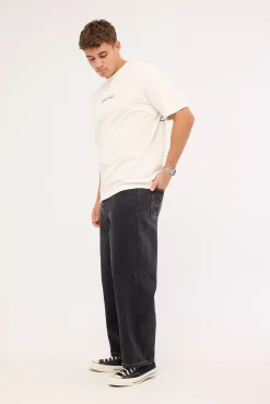 Refine Baggy Jean Washed Black