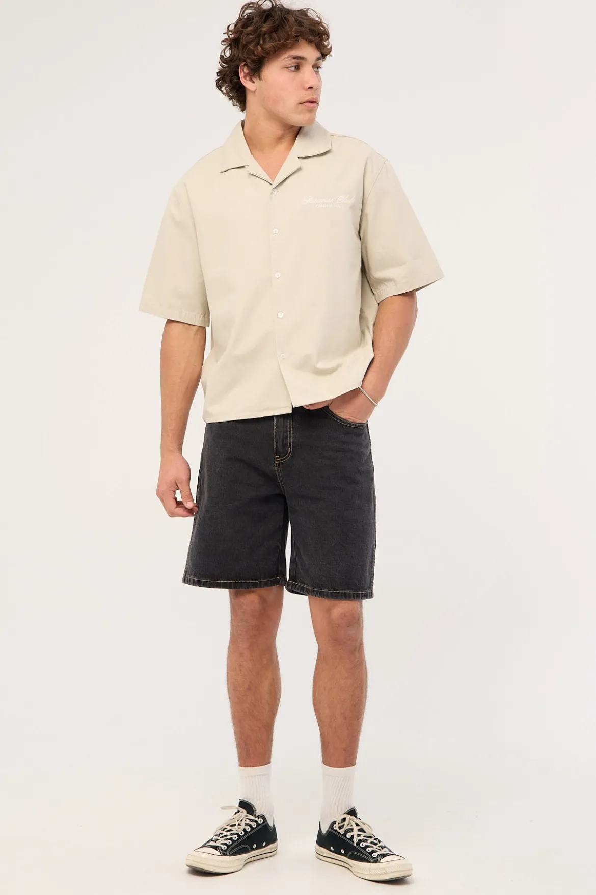 Refine Denim Jort Storm Black
