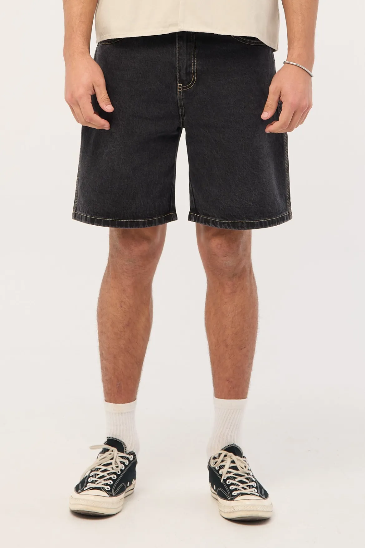 Refine Denim Jort Storm Black