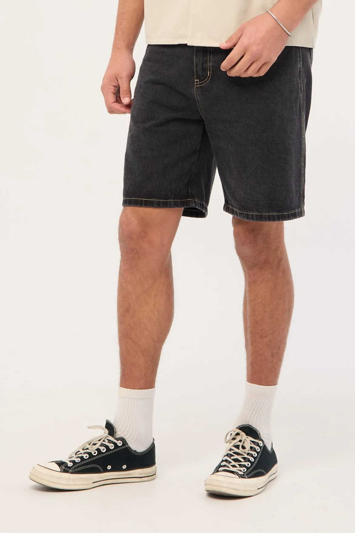 Refine Denim Jort Storm Black