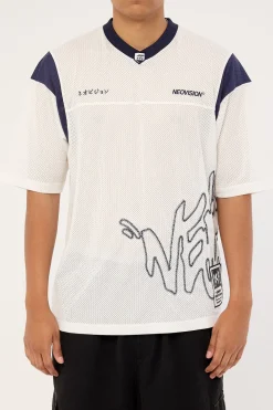 Reflekt V Neck Jersey White