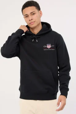 Reg Medium Archive Shield Hoodie Black