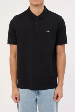 Reg Shield SS Pique Polo Black