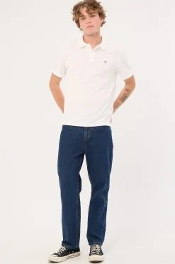 Reg Shield SS Pique Polo White
