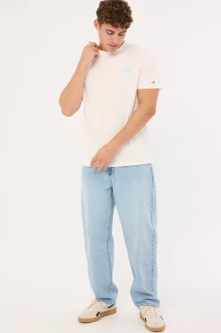 Regular Bubble Back Shortsleeve Tee Ancient White