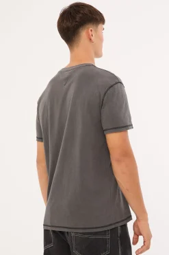 Regular Small Tonal Crest Tee Black