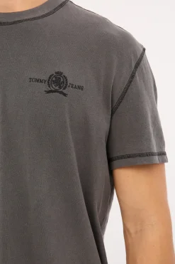 Regular Small Tonal Crest Tee Black