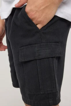 Relaxed Cargo Short Black