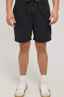 Relaxed Cargo Short Black