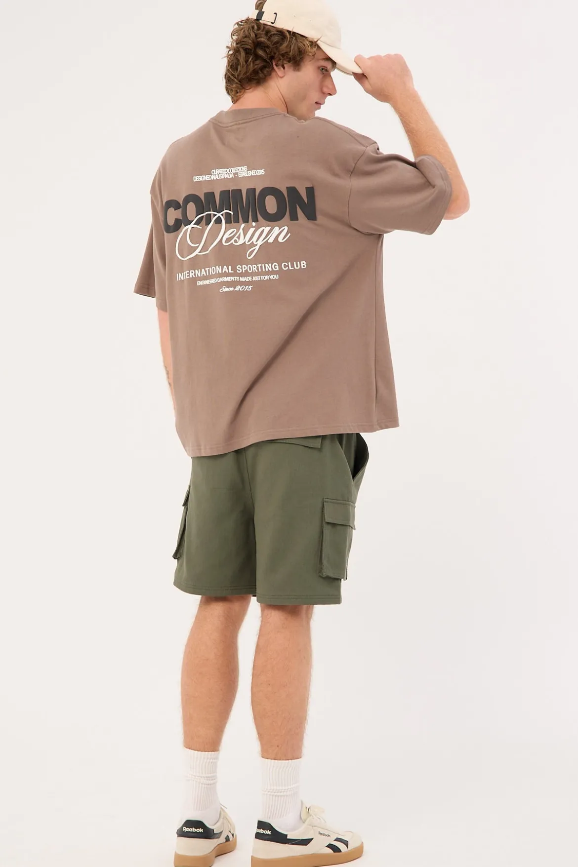 Relaxed Cargo Short Khaki Green