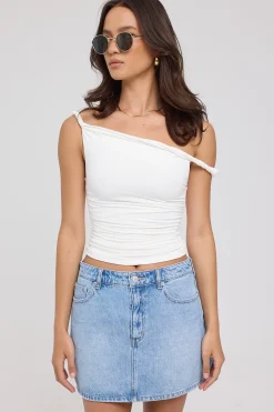 Relaxed Mini Skirt Diamond Blue