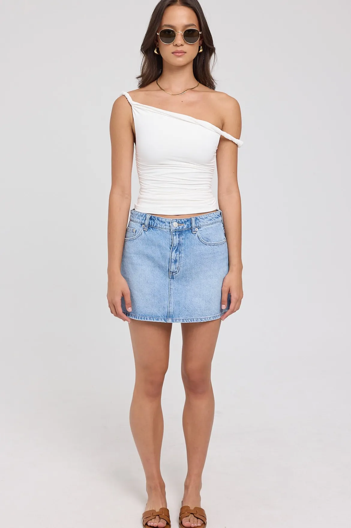 Relaxed Mini Skirt Diamond Blue