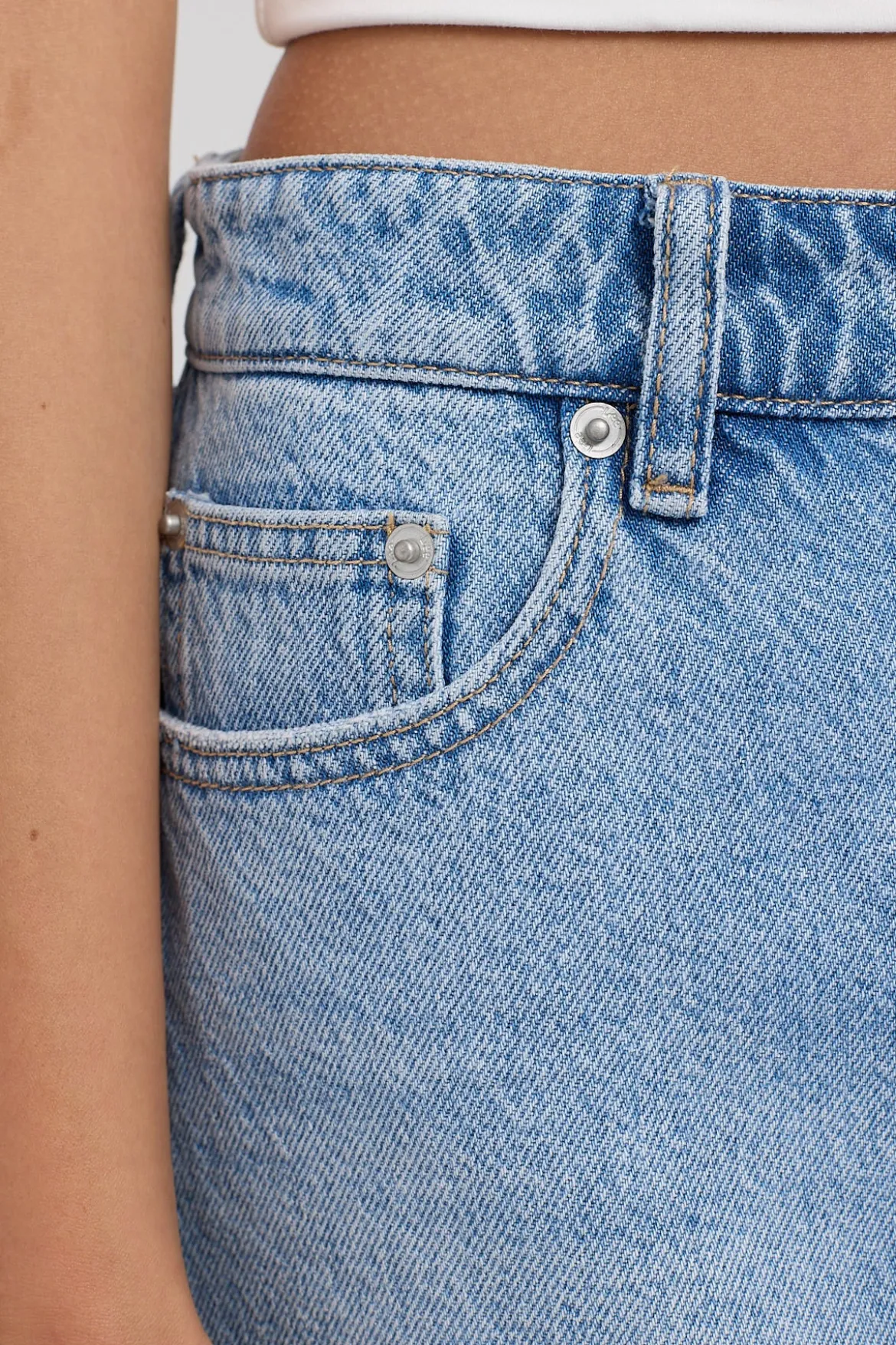 Relaxed Mini Skirt Diamond Blue