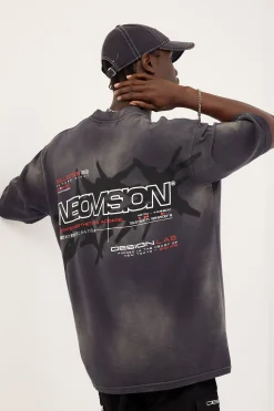 Relic Oversize Super Heavy Tee Sunfade Black