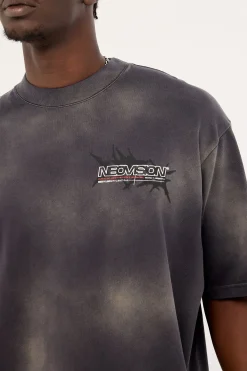 Relic Oversize Super Heavy Tee Sunfade Black