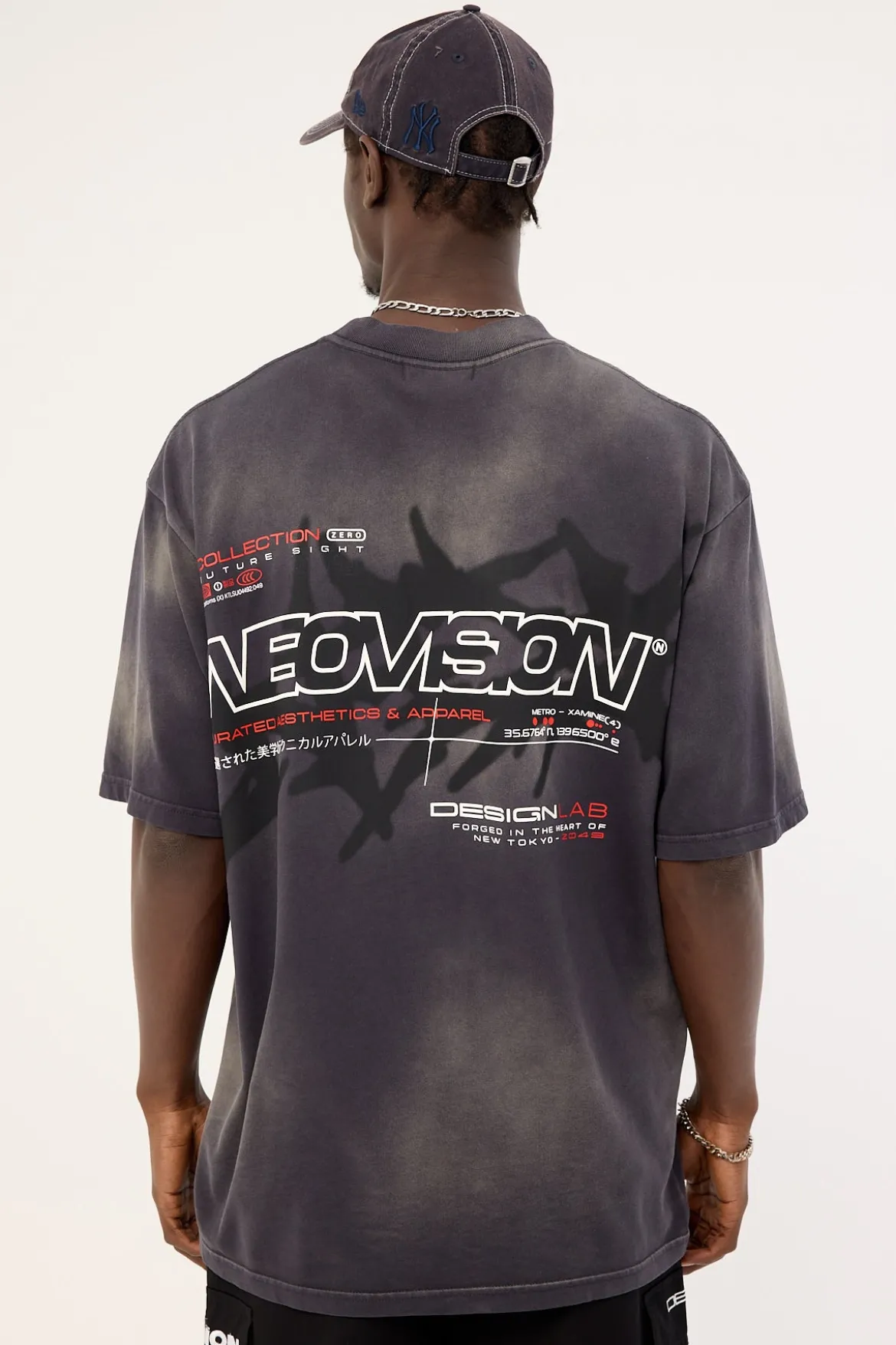Relic Oversize Super Heavy Tee Sunfade Black