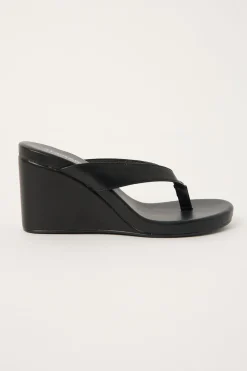Ren Wedge Heel Black Smooth