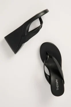 Ren Wedge Heel Black Smooth