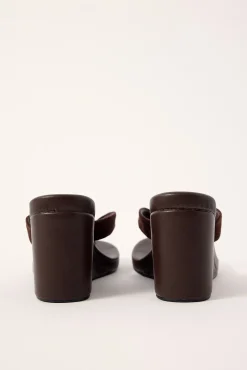 Ren Wedge Thong Heel Brown