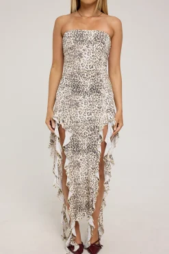 Rendezvous Dress Leopard Fade