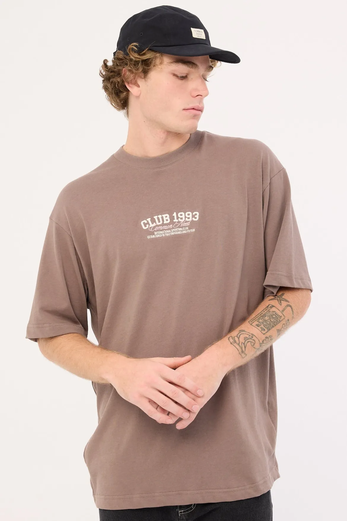 Renowned Heavyweight Boxy Tee Taupe
