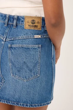 Repair Mini Denim Skirt Mid Days Indigo