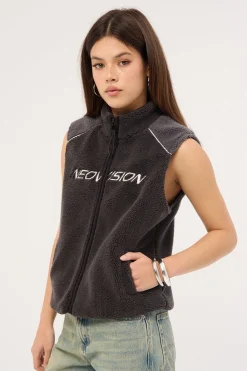 Reserved Sherpa Vest Grey
