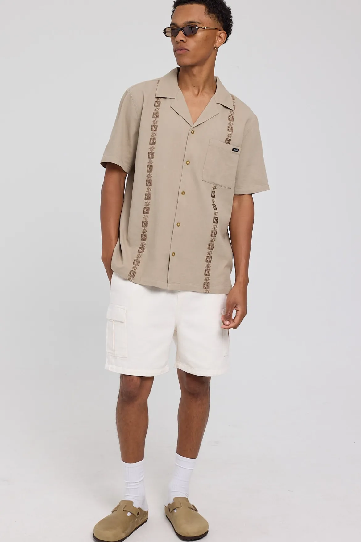 Resort Waffle Shirt YinYang Sand