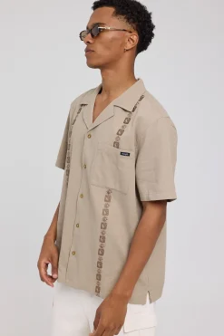 Resort Waffle Shirt YinYang Sand
