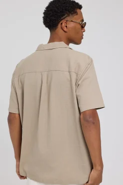 Resort Waffle Shirt YinYang Sand